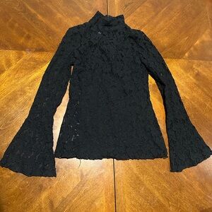 Black Lace Women's Top